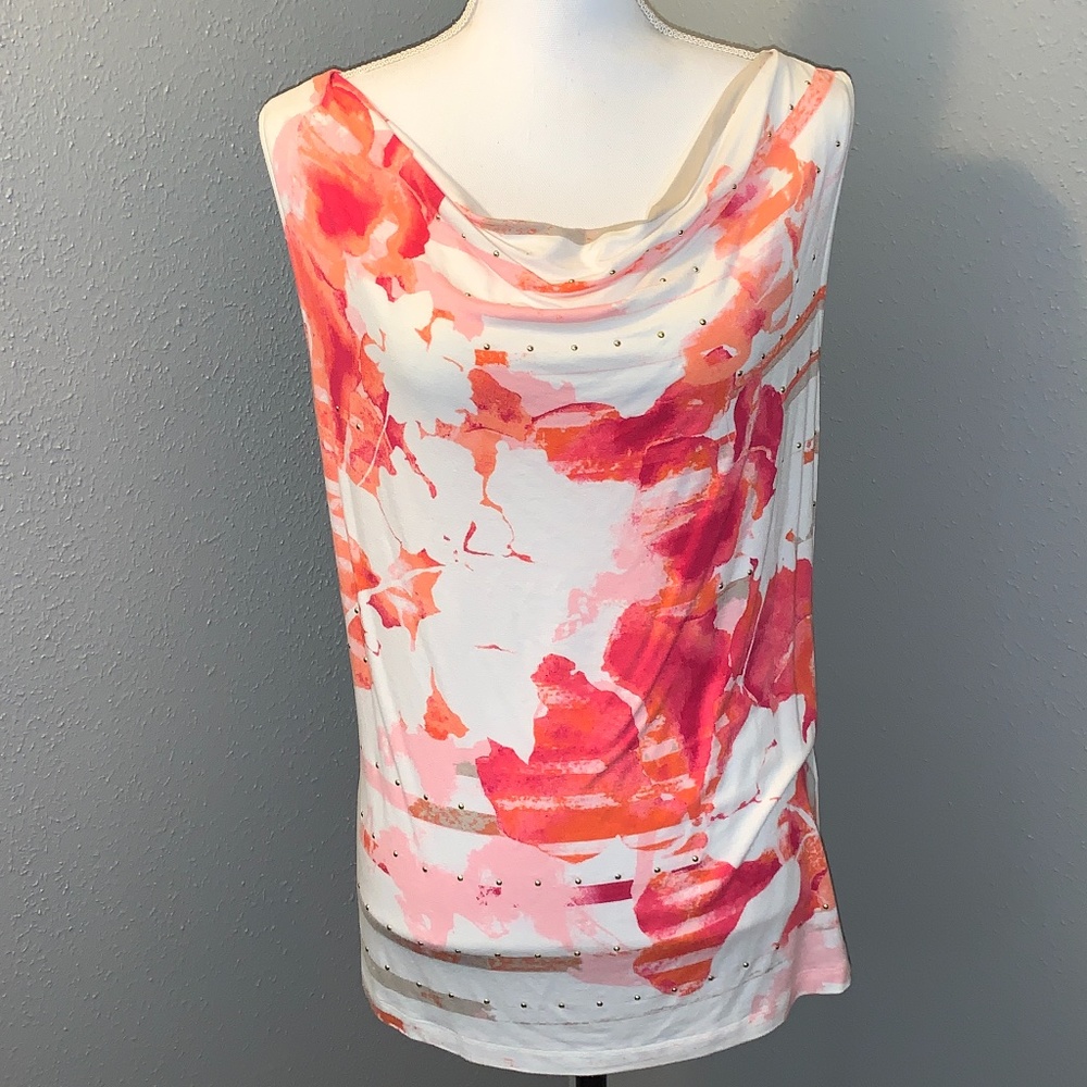 Lark Lane Coral and Cream Tank